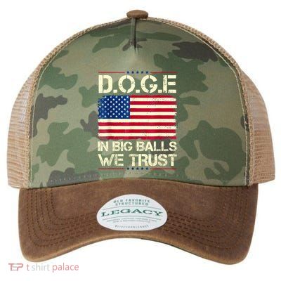 Doge In Big Balls We Trust 2025 Legacy Tie Dye Trucker Hat