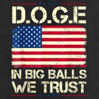 Doge In Big Balls We Trust 2025 7 Panel Mesh Trucker Snapback Hat