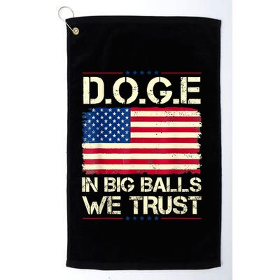 Doge In Big Balls We Trust 2025 Golf Towel