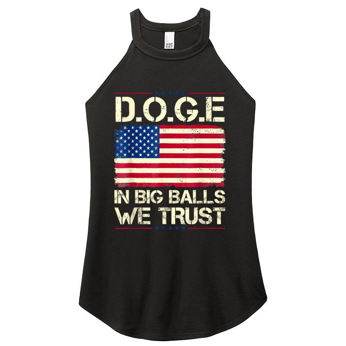 Doge In Big Balls We Trust 2025 Women's Perfect Tri Rocker Tank