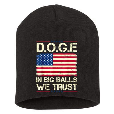 Doge In Big Balls We Trust 2025 Short Acrylic Beanie