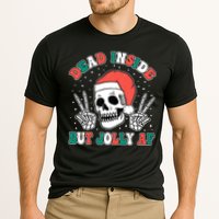 Dead Inside But Jolly Af Christmas Spirit Skeleton Skull Performance Shirt