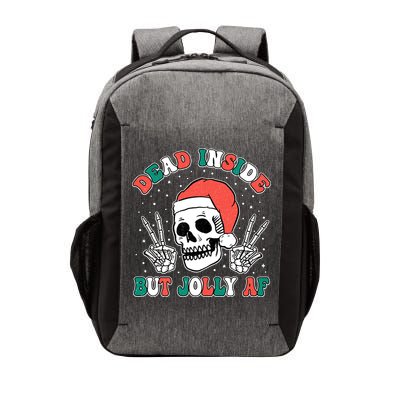Dead Inside But Jolly Af Christmas Spirit Skeleton Skull Vector Backpack