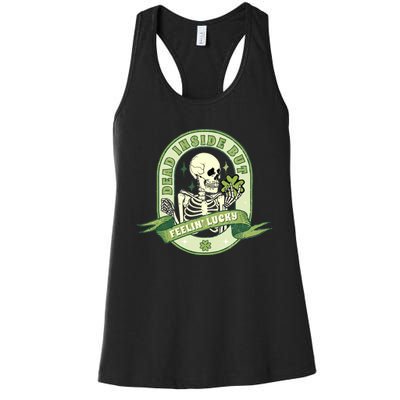 Dead Inside But Lucky Women's Racerback Tank