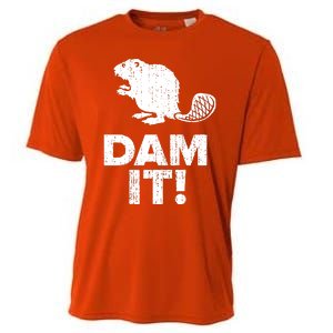 Dam It Beaver Funny Beaver Saying Cooling Performance Crew T-Shirt