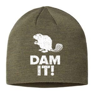 Dam It Beaver Funny Beaver Saying Sustainable Beanie