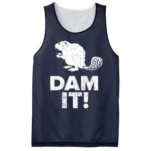 Dam It Beaver Funny Beaver Saying Mesh Reversible Basketball Jersey Tank