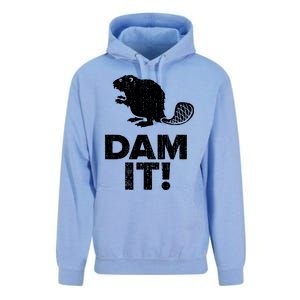 Dam It Beaver Funny Beaver Saying Unisex Surf Hoodie