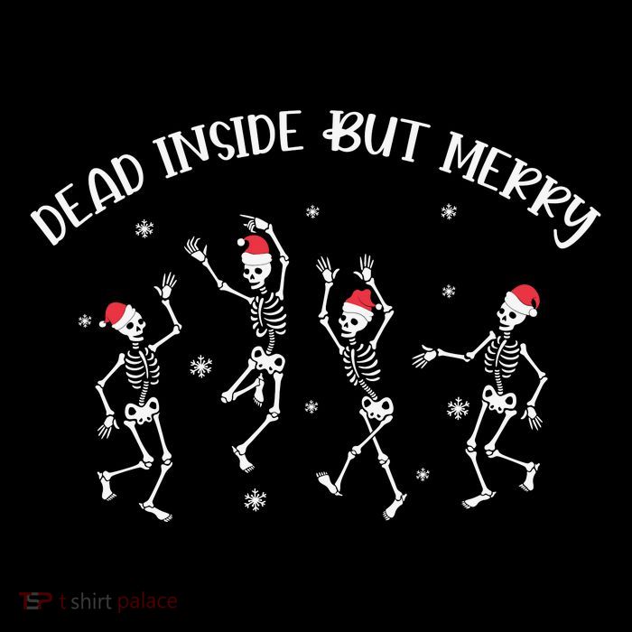 Dead Inside But Merry Dancing Skeleton Funny Dance Flatbill Hat