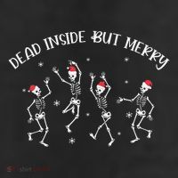 Dead Inside But Merry Dancing Skeleton Funny Dance 25L Jumbo Tote