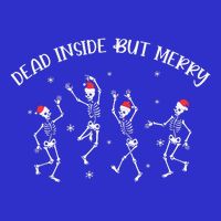 Dead Inside But Merry Dancing Skeleton Funny Dance Short Acrylic Beanie