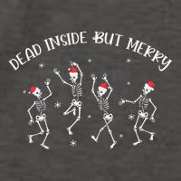 Dead Inside But Merry Dancing Skeleton Funny Dance Vector Backpack
