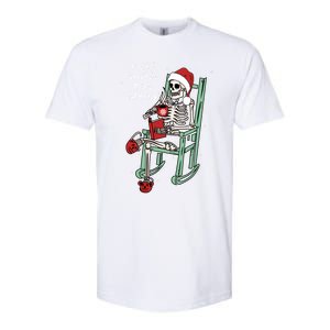 Dead Inside But Merry Funny Skeleton Coffee Christmas Gift Softstyle CVC T-Shirt