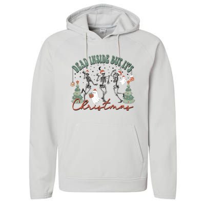 Dead Inside But Its Christmas Performance Fleece Hoodie