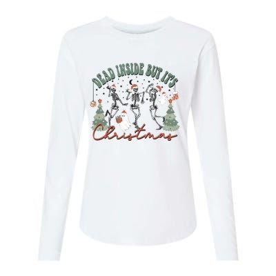 Dead Inside But Its Christmas Womens Cotton Relaxed Long Sleeve T-Shirt