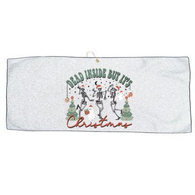 Dead Inside But Its Christmas Large Microfiber Waffle Golf Towel