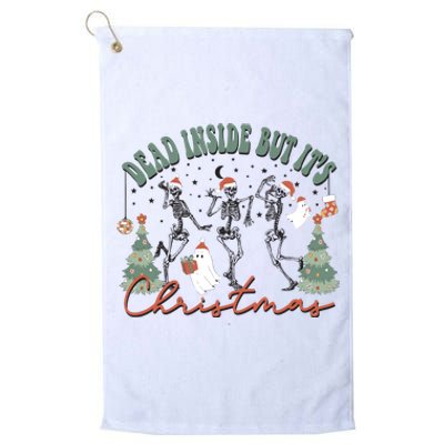 Dead Inside But Its Christmas Platinum Collection Golf Towel