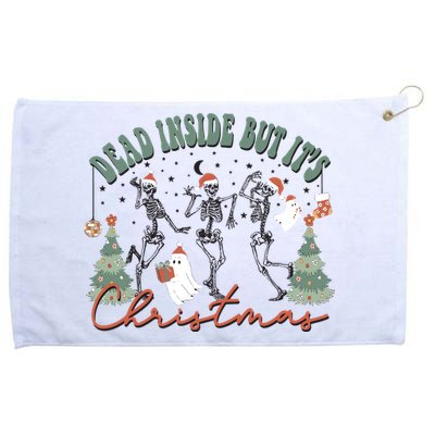 Dead Inside But Its Christmas Grommeted Golf Towel