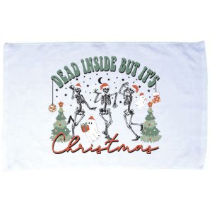 Dead Inside But Its Christmas Microfiber Hand Towel