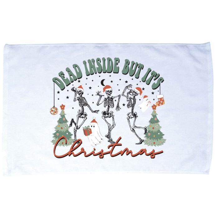 Dead Inside But Its Christmas Microfiber Hand Towel