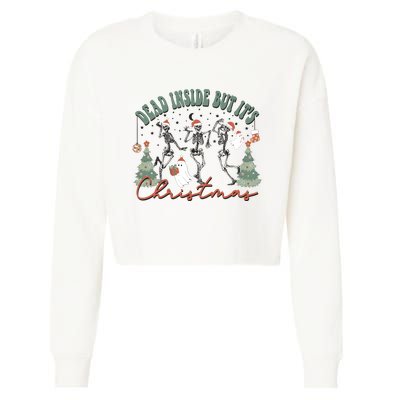 Dead Inside But Its Christmas Cropped Pullover Crew