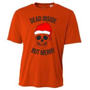 Dead Inside But Merry Gift Cooling Performance Crew T-Shirt