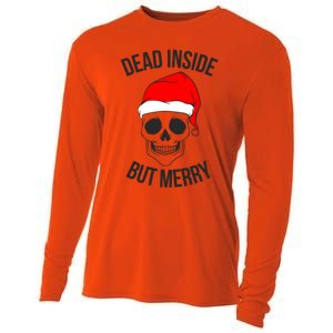 Dead Inside But Merry Gift Cooling Performance Long Sleeve Crew