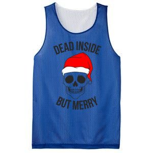 Dead Inside But Merry Gift Mesh Reversible Basketball Jersey Tank