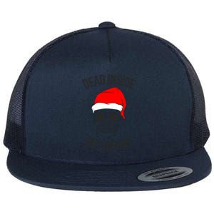 Dead Inside But Merry Gift Flat Bill Trucker Hat