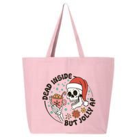 Dead Inside But Jolly Af Skeleton Xmas Santa Skull 25L Jumbo Tote