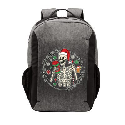 Dead Inside But Jolly Af Christmas Skeleton Vector Backpack