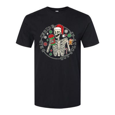 Dead Inside But Jolly Af Christmas Skeleton Softstyle CVC T-Shirt