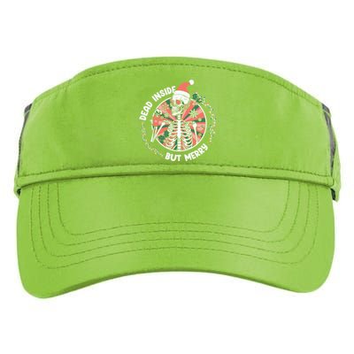 Dead Inside But Merry Gift Adult Drive Performance Visor