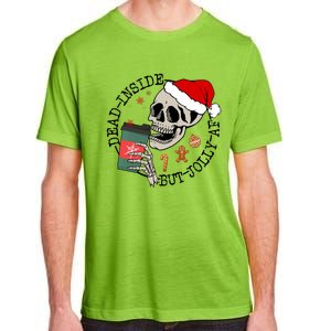 Dead Inside But Jolly Af Funny Skeleton Ing Coffee Xmas Cool Gift Adult ChromaSoft Performance T-Shirt