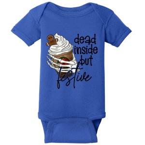 Dead Inside But Festive Funny Christmas Meaningful Gift Baby Bodysuit