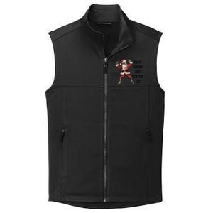 Dead Inside But Gettin Lit Funny Santa Skeleton Gift Collective Smooth Fleece Vest