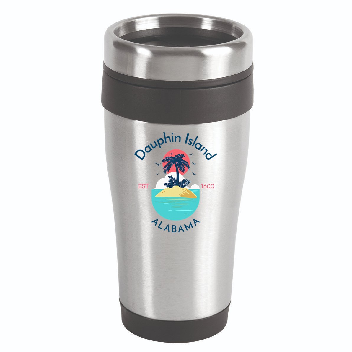 Dauphin Island Beach Alabama 16oz Travel Tumbler