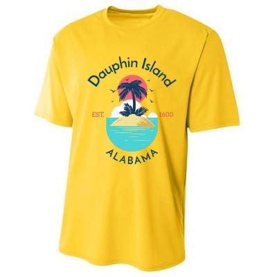 Dauphin Island Beach Alabama Performance Sprint T-Shirt