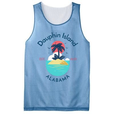 Dauphin Island Beach Alabama Mesh Reversible Basketball Jersey Tank