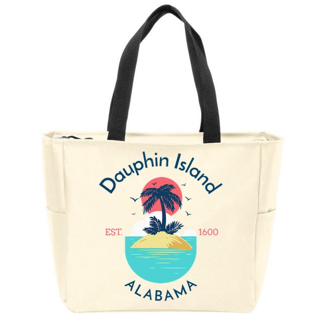 Dauphin Island Beach Alabama Zip Tote Bag