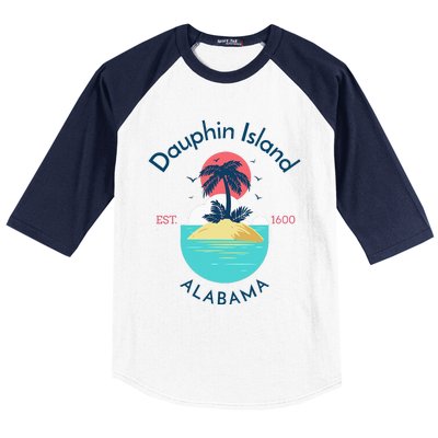 Dauphin Island Beach Alabama Baseball Sleeve Shirt