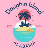 Dauphin Island Beach Alabama Button