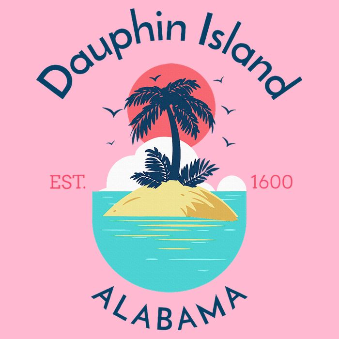 Dauphin Island Beach Alabama Button