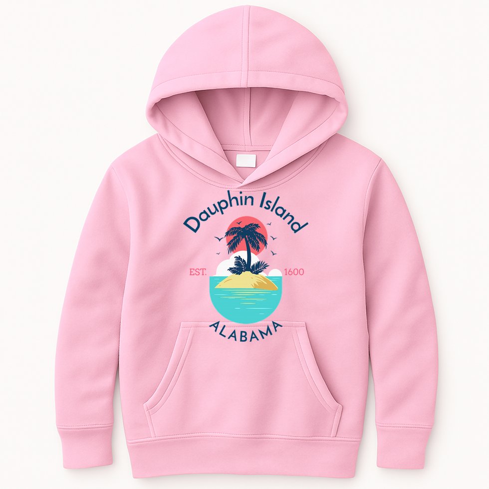 Dauphin Island Beach Alabama Kids Hoodie