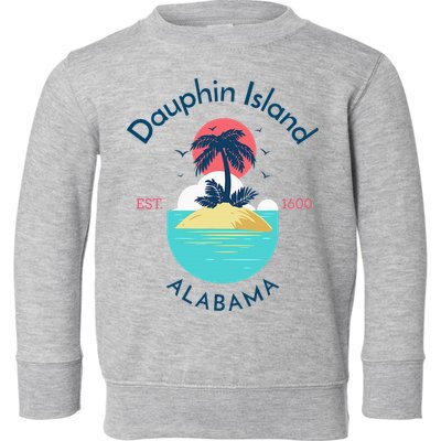Dauphin Island Beach Alabama Toddler Sweatshirt