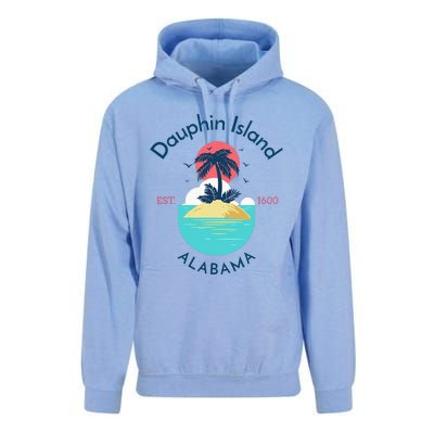 Dauphin Island Beach Alabama Unisex Surf Hoodie