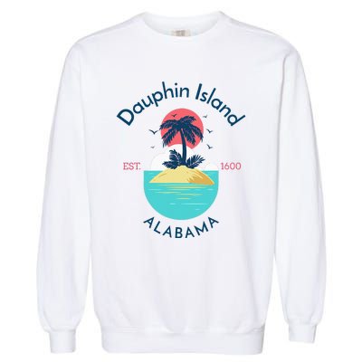 Dauphin Island Beach Alabama Garment-Dyed Sweatshirt