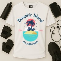 Dauphin Island Beach Alabama Cooling Performance Crew T-Shirt