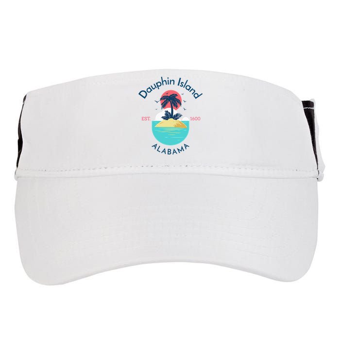 Dauphin Island Beach Alabama Adult Drive Performance Visor