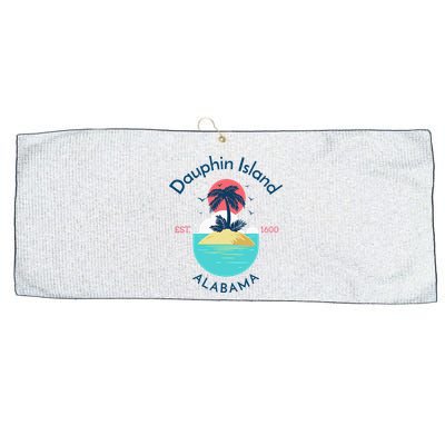 Dauphin Island Beach Alabama Large Microfiber Waffle Golf Towel